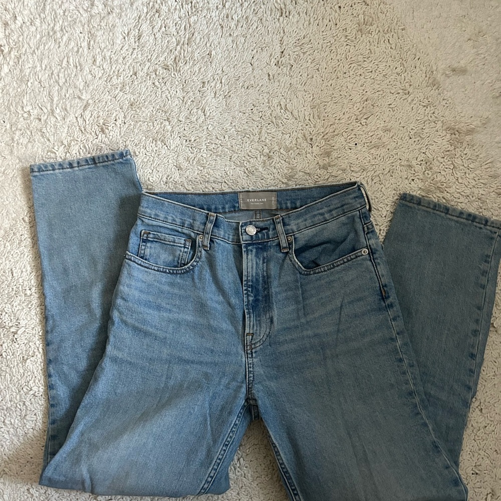 Everlane Cheeky Jeans in Sky Blue Wash